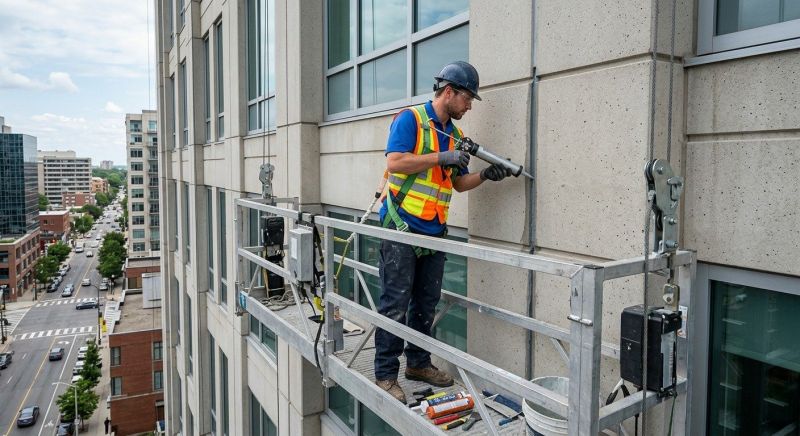 Commercial Window Caulking in Olathe, KS